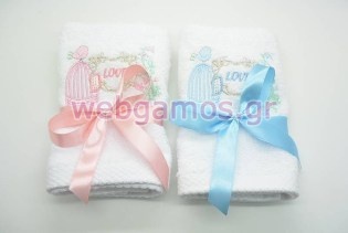Μπομπονιέρα Πετσέτα πουλάκι (tow3070)