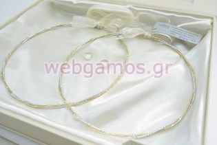 Στέφανα Γάμου επάργυρα (7212)