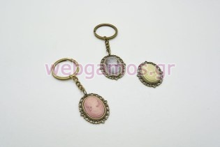 Μεταλλικό Μπρελόκ καμέο (201705)