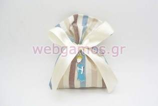 Μπομπονιέρα Βάπτισης πουγκί μικρός πρίγκιπας (980021 )