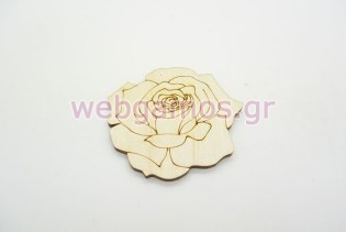 Ξύλινο Διακοσμητικό τριαντάφυλλο (011600064)