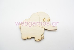 Ξύλινο Διακοσμητικό ελεφαντάκι (011600077)