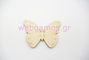 Ξύλινη Διακοσμητική πεταλούδα (011600085)