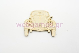 Ξύλινο Διακοσμητικό αυτοκίνητο σκαραβαίος (011600168)