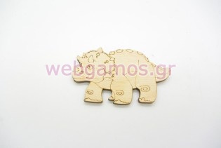 Ξύλινο Διακοσμητικό δεινοσαυράκι (011600172)