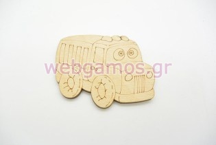 Ξύλινο Διακοσμητικό λεωφορείο (011600180)