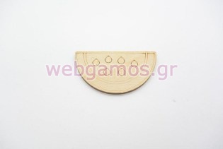 Ξύλινο Διακοσμητικό φέτα καρπούζι (011600200)