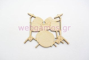 Ξύλινο Διακοσμητικό ντράμς (011600194)