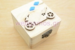 Μπομπονιέρα Ξύλινο κουτί μηχανή (152039)