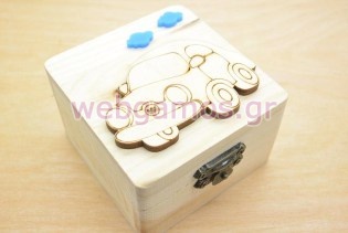 Μπομπονιέρα Ξύλινο κουτί σκαραβαίος (152043)