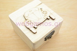 Μπομπονιέρα Ξύλινο κουτί σκαραβαίος (152045)