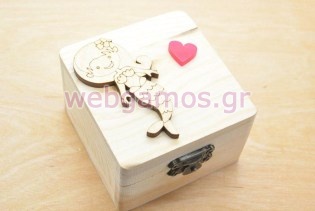 Μπομπονιέρα Ξύλινο κουτί γοργόνα (152068)