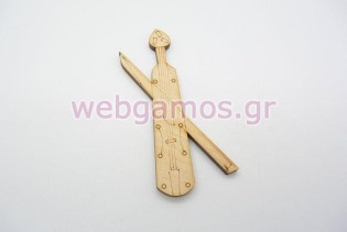 Ξύλινη Διακοσμητική ποντιακή λύρα (011600141)