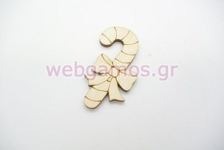 Ξύλινο Διακοσμητικό χριστουγεννιάτικο ζαχαρωτό (010700018)