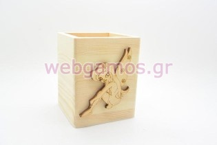 Μπομπονιέρα Ξύλινη Μολυβοθήκη νεράιδα (152092)