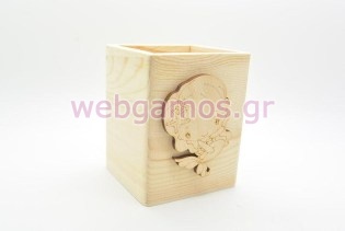 Μπομπονιέρα Ξύλινη Μολυβοθήκη γοργόνα (152099)