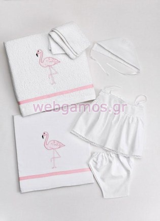 Λαδόπανα Βάπτισης φλαμίνγκο (133-722)