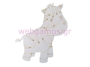 Ξύλινο Διακοσμητικό ζέβρα (600521)