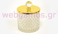 ΦΟΝΤΑΝΙΕΡΑ ΜΕ ΧΡΥΣΟ ΚΑΠΑΚΙ ΜΕΓΑΛΗ 10.5cm x 12.5cm FH-CY2201L 0503290