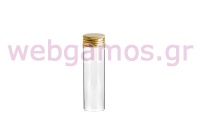 ΓΥΑΛΙΝΟΣ ΔΟΚΙΜΑΣΤΙΚΟΣ ΣΩΛΗΝΑΣ ΜΕ ΒΙΔΩΤΟ ΚΑΠΑΚΙ 10cm x 3cm 0503299