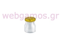 ΒΑΖΑΚΙ ΓΥΑΛΙΝΟ 5.5cm x 4.5cm ΧΡΥΣΟ ΚΑΠΑΚΙ 50ml 0503311