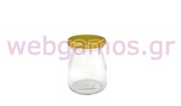 ΒΑΖΑΚΙ ΓΥΑΛΙΝΟ 7.5cm x 5cm ΧΡΥΣΟ ΚΑΠΑΚΙ 100ml 0503312