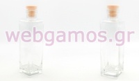 ΜΠΟΥΚΑΛΙ ΓΥΑΛΙΝΟ ΤΕΤΡΑΓΩΝΟ ΜΕ ΚΑΠΑΚΙ ΣΙΛΙΚΟΝΗΣ 200ml 0503358