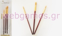 ΠΙΝΕΛΑ ΧΕΙΡΟΤΕΧΝΙΑΣ ΣΤΡΟΓΓΥΛΟ ΛΕΠΤΟ ΣΕΤ/3 0515012