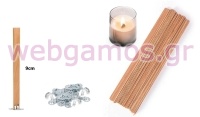 ΦΥΤΙΛΙ ΚΕΡΙΟΥ ΑΠΟ ΞΥΛΟ ΜΕ ΒΑΣΗ 9cm 50τεμ./πακ. 0515255