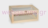 ΞΥΛΙΝΟ ΚΟΥΤΙ ΜΕ ΤΖΑΜΙ 31cm x 22cm x Y12cm 0519679