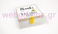 ΞΥΛΙΝΟ ΚΟΥΤΙ THANKS 15cm BR-F87605 0621275
