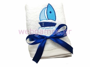 Μπομπονιέρα Πετσέτα καραβάκι (tow5096)