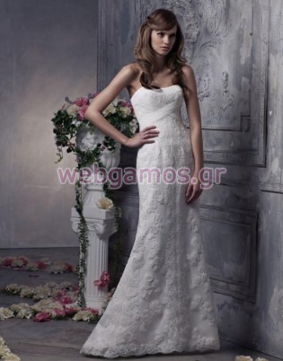 Νυφικό Δαντέλα άλφα γραμμή (0168)