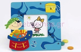 Μπομπονιέρα Βάπτισης κορνίζα (208-9108α)