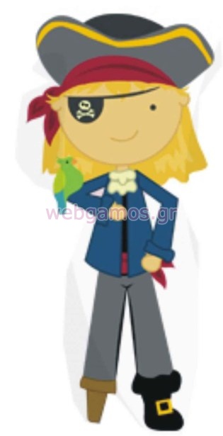 Ξυλινο Διακοσμητικό πειρατής (633)