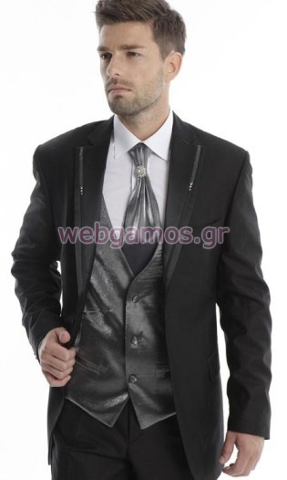 Οικονομικό Γαμπριάτικο κουστούμι (1424-100bl)