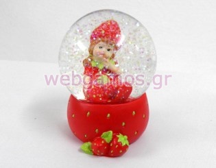 Γυάλινη Μπάλα με φραουλίτσα (0517516)