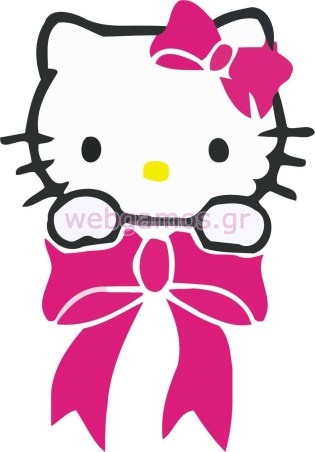 Ξύλινο Διακοσμητικό Hello Kitty (cart0144)