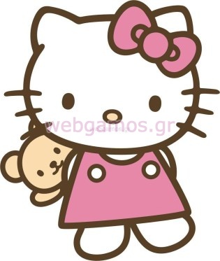 Ξύλινο Διακοσμητικό Hello Kitty