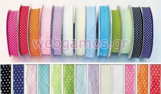 Κορδέλα Οργάντζα πουά (0501061)