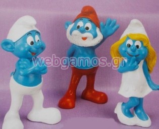 Μπομπονιέρα Βάπτισης στρουμφάκια(03-261)