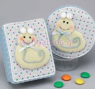 Μπομπονιέρα Βάπτισης σαλιγκαράκι (Μ3787)