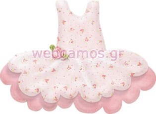 Ξύλινο Διακοσμητικό φορεματάκι μπαλαρίνας (xd0526)