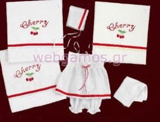 Λαδόπανα Βάπτισης κεράσια (196.33.5311)