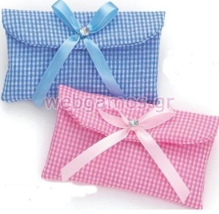 Μπομπονιέρα Βάπτισης πουγκί (Μ6639)