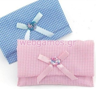 Μπομπονιέρα Βάπτισης πουγκί (Μ6642)