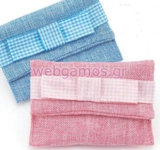 Μπομπονιέρα Βάπτισης πουγκί (Μ6610)