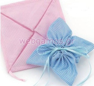 Μπομπονιέρα Βάπτισης πουγκί (Μ6643)