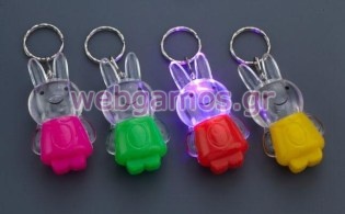 Μπρελόκ Φακός λαγουδάκι (Φ113)