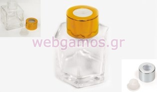 Μπουκαλάκι Γυάλινο εξάγωνο 50ml αρωματικού χώρου (0503248)